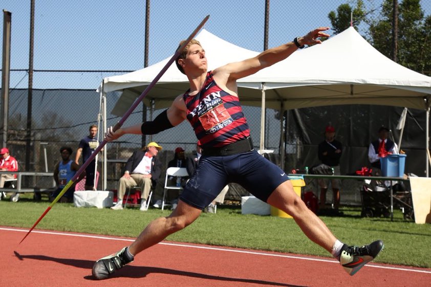DID YOU KNOW: Marc Minichello of @PennTrack set an all-time @NCAATrackField DI East Preliminary Round best in the javelin this afternoon! 80.38m (263-8) 📄 ustfccca.org/records-lists/…