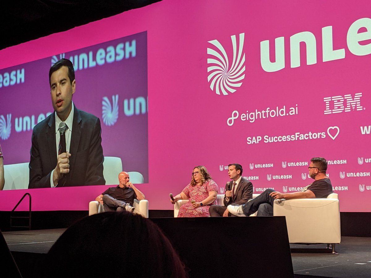 Watching @Chad_Sowash and <a href="/joelcheesman/">Joel Cheesman 🧀</a> moderate with the EEOC Comissioner and @RecruitingJulia at #UNLEASHAmerica and sharing info about the recent ada guidelines on ai eeoc.gov/laws/guidance/…