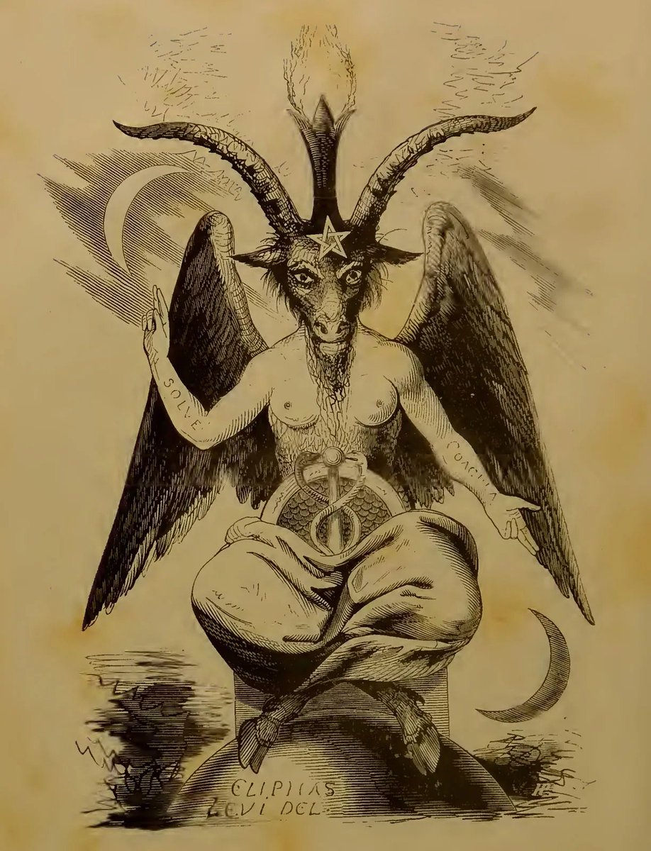 GRISEOUSHELL's tweet image. / i forgot that the actual baphomet that i named this fucking character after is the most gender thing ever