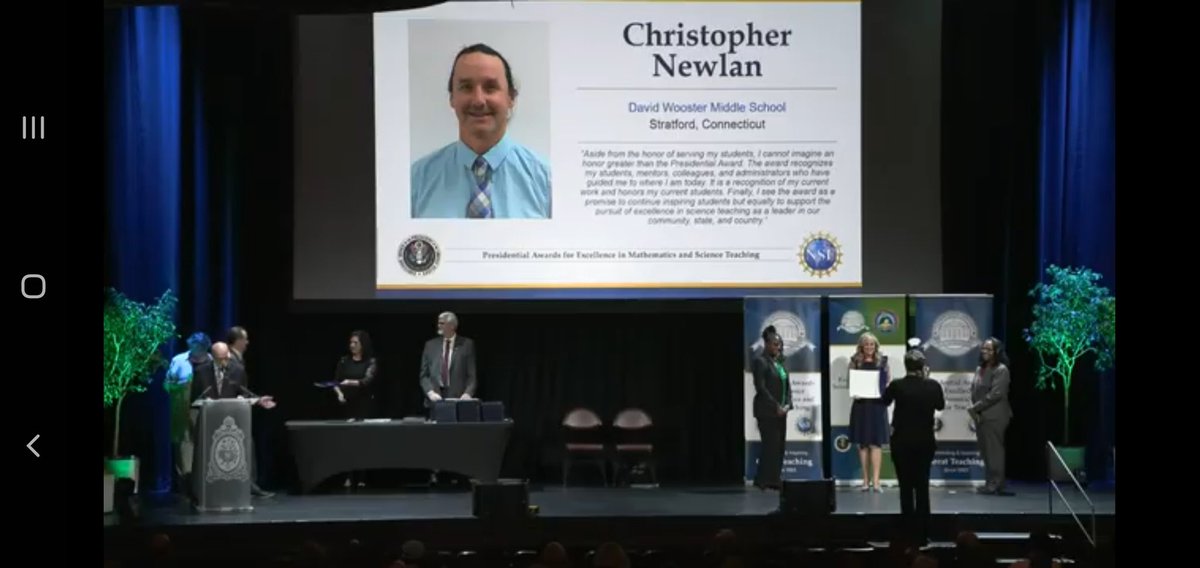 Congratulations to our 2019 and 2020 CT Science #paemst awardees Lori Durocher and Christopher Newlan