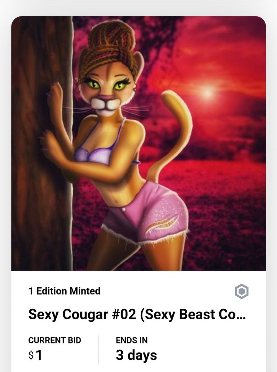 brunaughty's tweet photo. Hey #crofam, my new SEXY BEAST Collection on #cdcnft is online!🤩🥳 Finally minted my first 6 NFTs of the collection today, more will be added soon. 🤞

Are you into sexy cougars? 🔥🔥😁 $1 auctions are running till the 28th.⏳

#NFTdrop
@cryptocomnft

https://t.co/3M1pWGZTIm https://t.co/zxVhicvIce