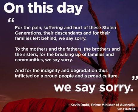 Today is #NationalSorryDay. #LestWeForget that the heir presumptive to the Liberal Party leadership, Peter Dutton, walked out of Parliament during Kevin Rudd’s Sorry Speech.

The days of the ongoing denial of historical facts are over. Integrity and truth telling matters …