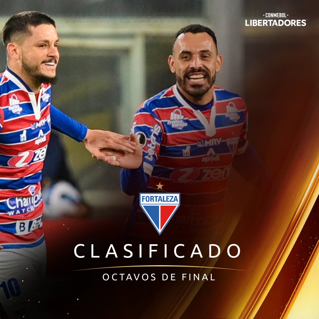 💪🇫🇷🏆 ¡<a href="/FortalezaEC/">Fortaleza Esporte Clube 🦁</a> a los Octavos de Final! Lo consiguió en su primera aparición en la CONMEBOL #Libertadores. 

#GloriaEterna