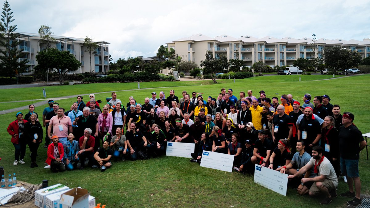 BASF_Agro_Au's tweet photo. There was some serious competition at our team building challenge as part of our annual ANZ #basf conference. The winning teams nominated some great charities to donate to #aussiehelpers #ruralaid #droughtangels Our People + Our Stories + Our Future https://t.co/5l9kmeRNOz