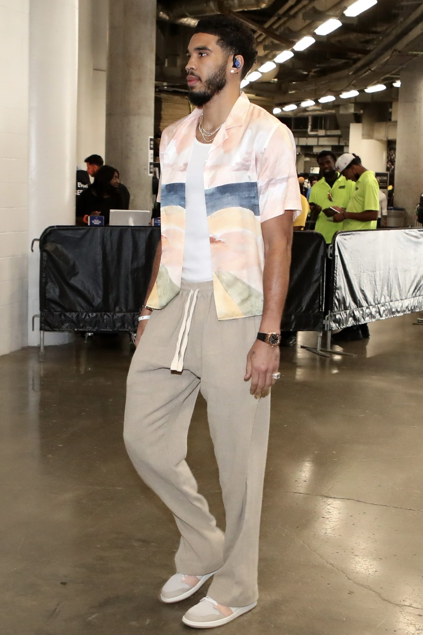 GQ Sports on X: Jayson Tatum arrives for Game 6 #NBAPlayoffs   / X