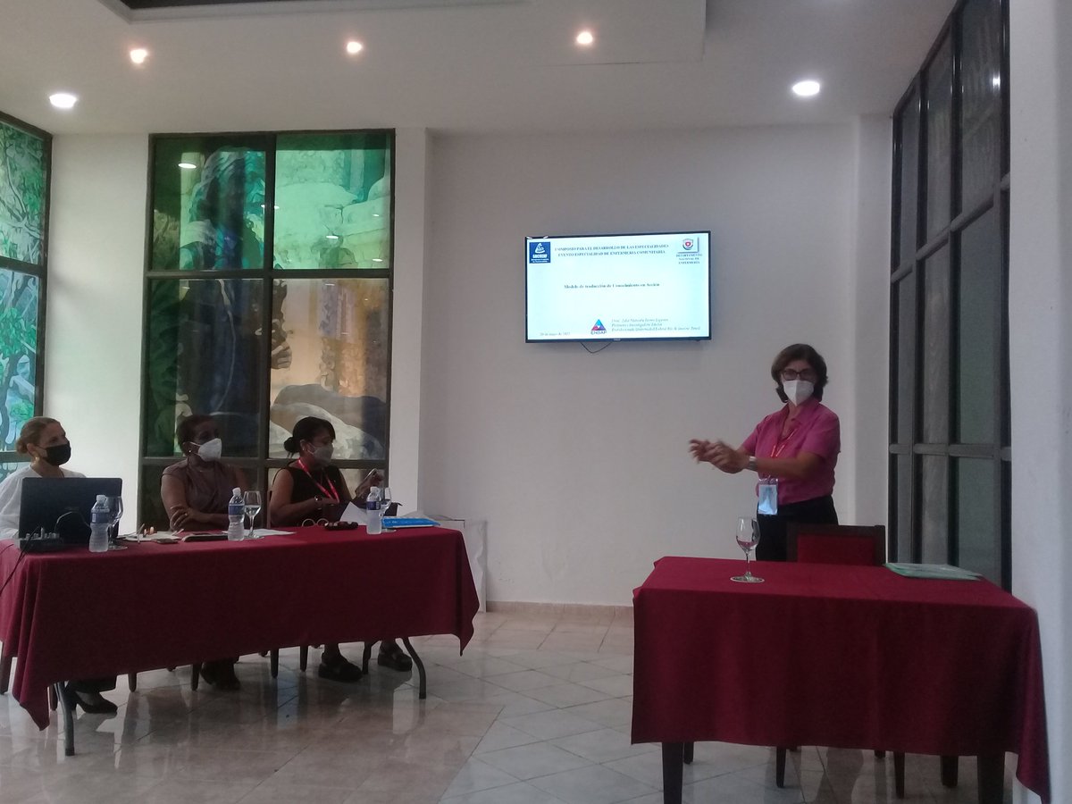 AnahyAznar's tweet photo. Fructíferas jornadas en el Primer Simposio de Especialidades de Enfermería que se celebra en el mes de mayo en  todo el país, muestran el desarrollo científico alcanzado y deviene en nuevos retos para la  enfermería  cubana. ### Vamos por más ### https://t.co/Wc4ZOLQowH