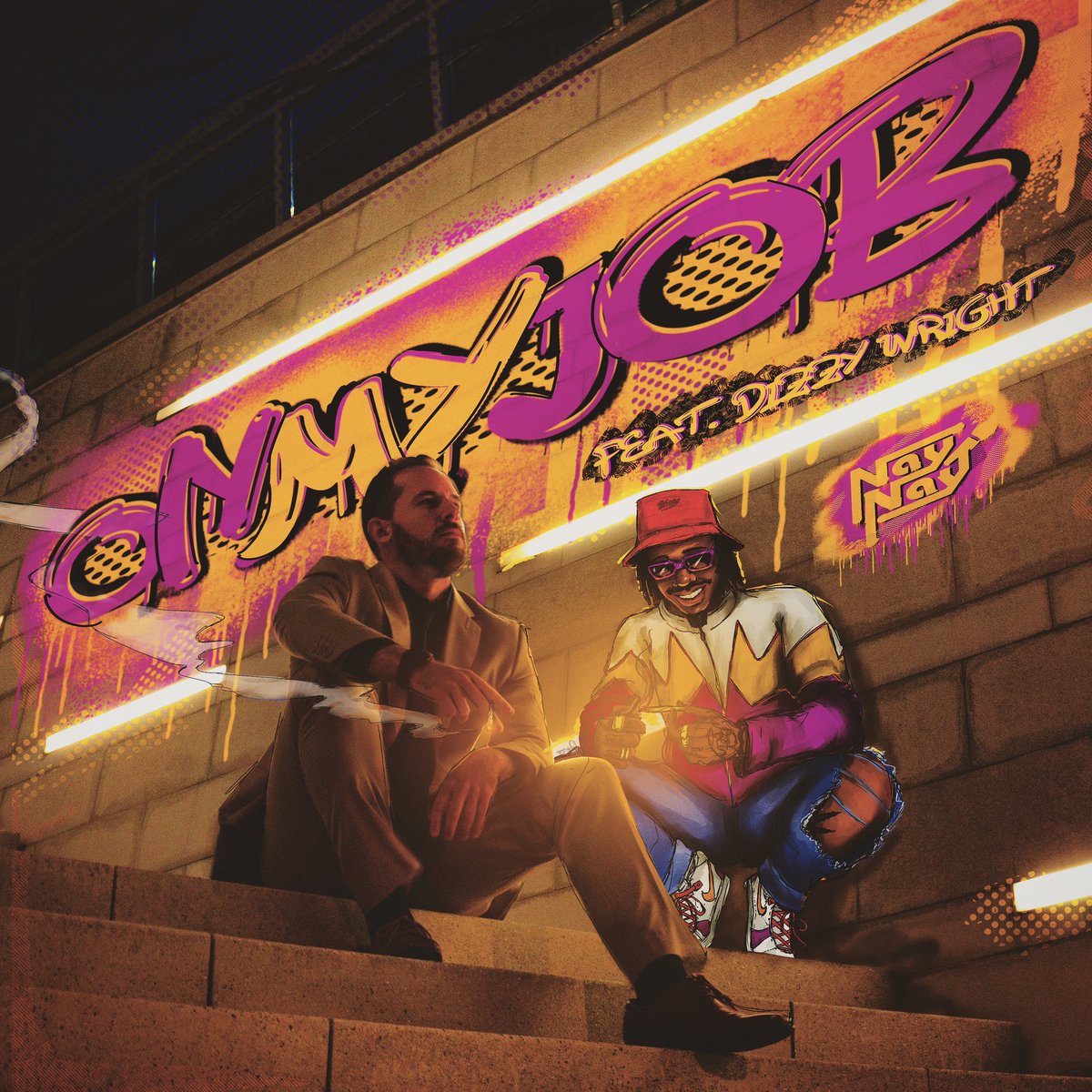 NayNayMusic's tweet image. Official artwork for my upcoming song “On My Job” featuring @DizzyWright  Get ready for some BARS 🎶 
#NayNay #DizzyWright #HipHop #Rap