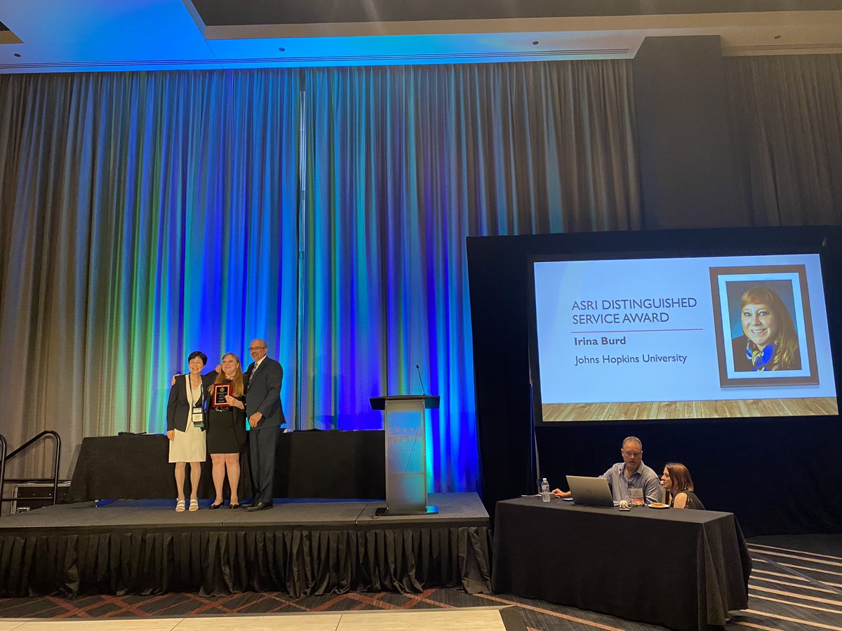 Congrats to my great mentor Dr. Burd <a href="/IrinaBurd/">Irina Burd, MD, PhD</a> won the ASRI <a href="/ASReproImmuno/">ASRI</a> distinguished service award! Many thanks to Dr. Burd’s efforts for making this conference so fantastic!! #ASRI2022