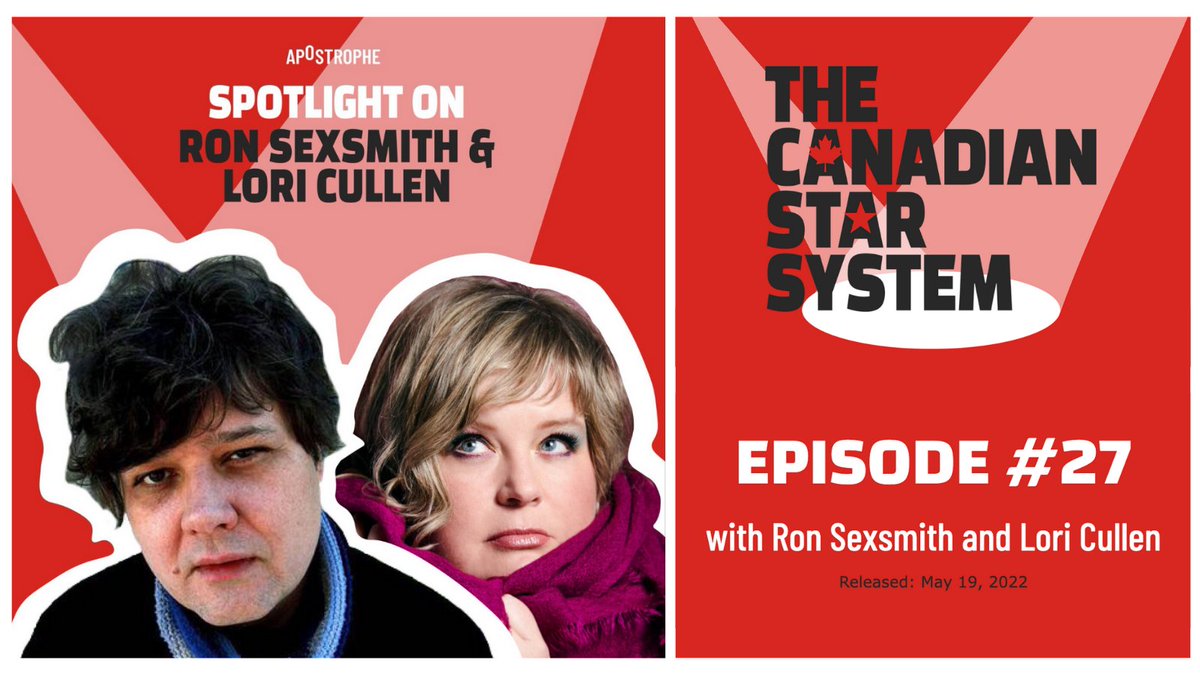 Have a listen to the @apostrophepod podcast with @RonSexsmith → canadianstarsystem.ca/episode/ron-se… THANKS GUYS!!