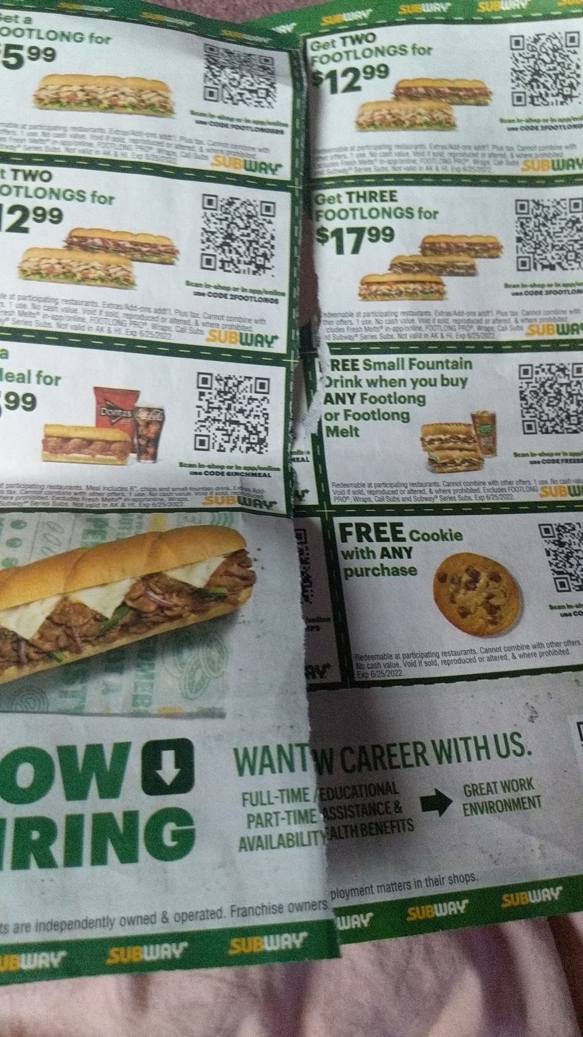 on twitter subway subway some full on bs sending coupons that none of the subways accept https t co gxnz4pknmz twitter