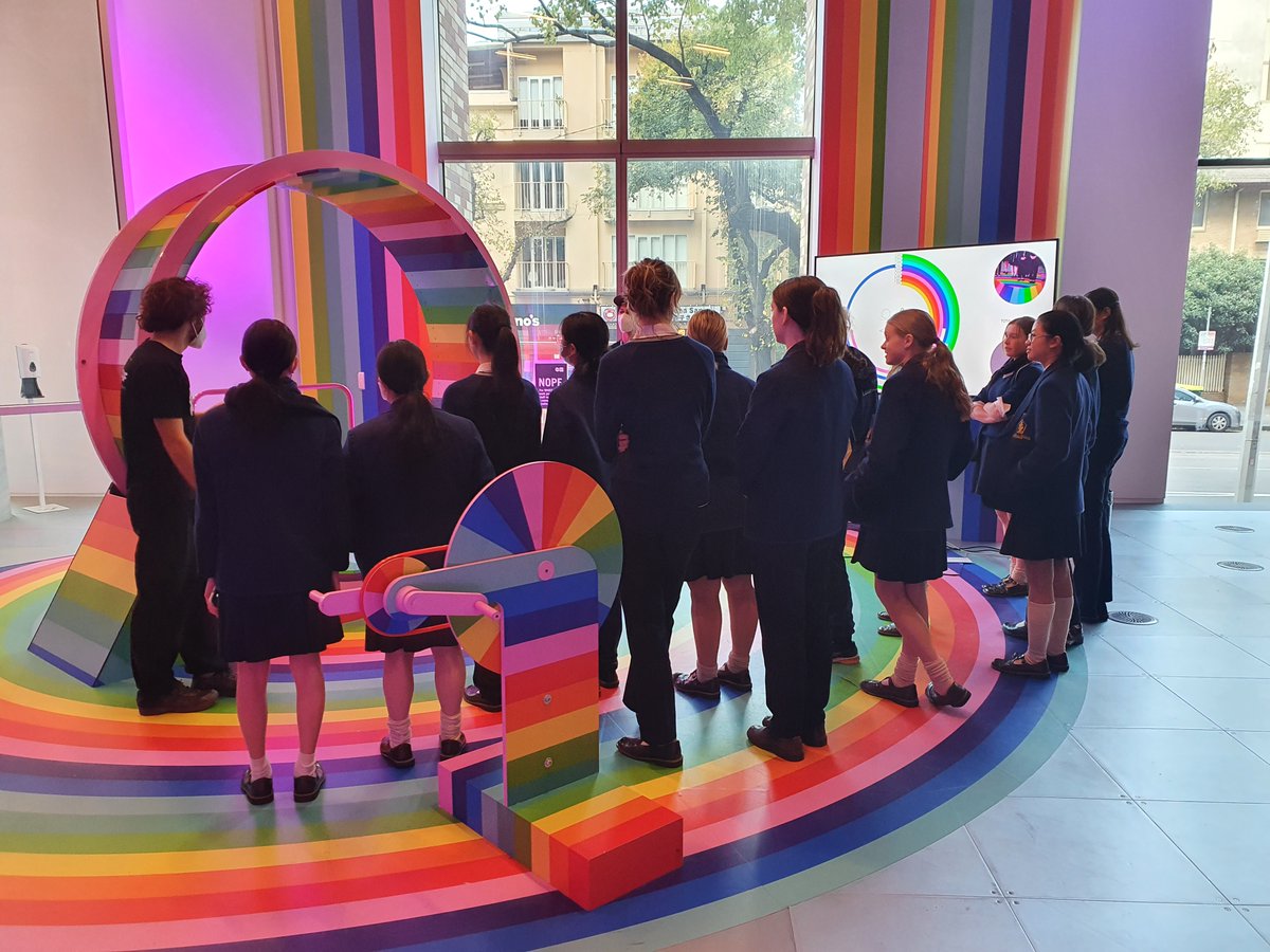 LauristonGirls's tweet photo. Fifteen of our Year 10 &amp; 11 students explored the interactive art/science exhibit MENTAL, the inaugural exhibition at Science Gallery Melbourne. ​Through participatory experiences, the girls were immersed in a world curated in collaboration with artists, scientists and engineers. https://t.co/zAJQEafvBx