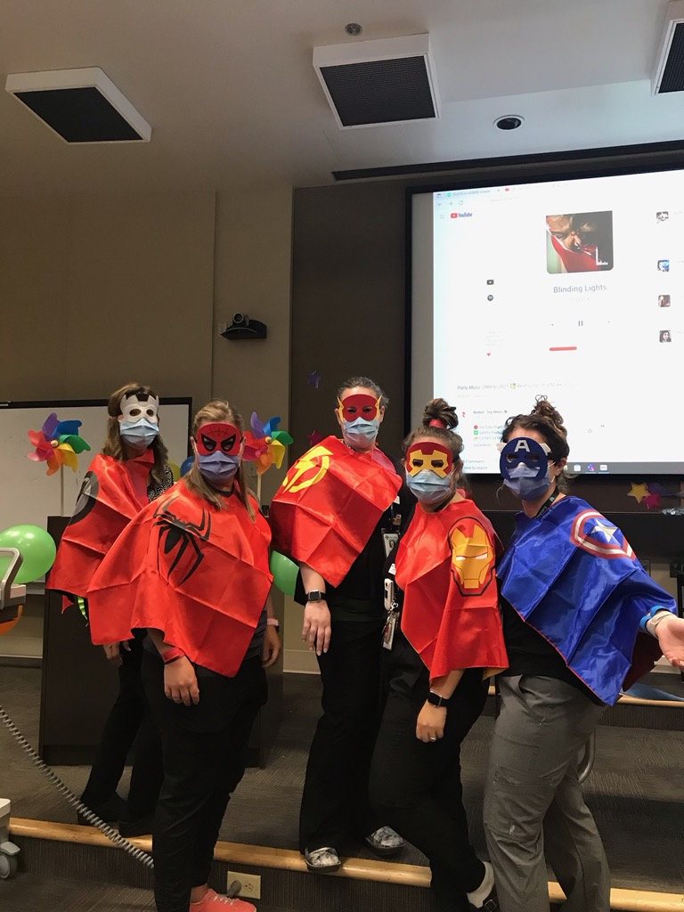 glendaduruptAHS's tweet photo. We are getting so close to Wave 4 #ConnectCareLaunchAtPLC
Every day leading up to Launch, our Clinical Nurse Educator team has been superheros getting all the staff prepared.
Today - they dressed the part!
#PLCPositivity
#WeAreAHS
#EverydayHeroes
@ahs_cmio https://t.co/LMArQO62Bu
