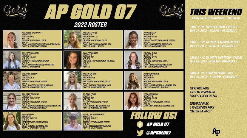 lets go !! 🔥🔥@AP_Elite2022 <a href="/KarenWeekly/">Karen Weekly</a> <a href="/marty_mac17/">Marty McDaniel</a> <a href="/UACoachMurphy/">Patrick Murphy</a> <a href="/GSAthletics_SB/">Georgia Southern Softball</a> <a href="/KSUOwlsSB/">Kennesaw State Softball</a> <a href="/ASUSoftball/">Sun Devil Softball</a>
