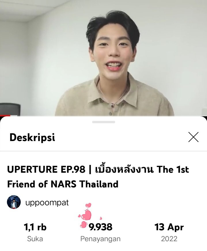 up_todate_'s tweet photo. Keep stream guys🙏
#UpertureEP98 friend of NARS Thailand, the first one from thailand
📺https://t.co/Pf1guseVj0

 #uppoompat @uppoompat 
#NARSThailand https://t.co/PwTQZsin7s