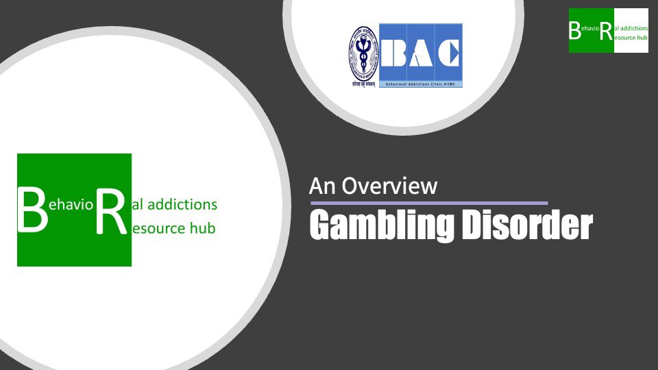 Know about #GamblingDisorder 1/7 Gambling Disorder: Introduction #GamblingDisorder #Gambling 

youtu.be/CcHm3QgU1Os via <a href="/YouTube/">YouTube</a>