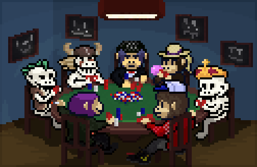 realDonaldDuk's tweet photo. Here's my submission for the #smolVsmolagepoker @SmolBrainsNFT vs. @SmolAge_NFT poker tournament art contest! 

I couldn't decide which one would be better suited, so I just included both :) https://t.co/k6WFaN0FDH