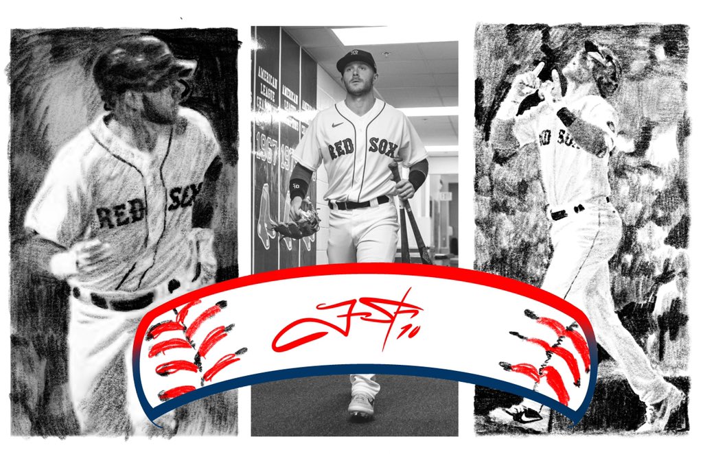 FiloFoomp's tweet photo. This @Tstory2 card will look something like this @Jumpman23 #sportart #mlbartist #mlbart #art #customsportcards #collectorcard #1of1 #thehobby #redsox #boston https://t.co/t1jGY6Y6xf