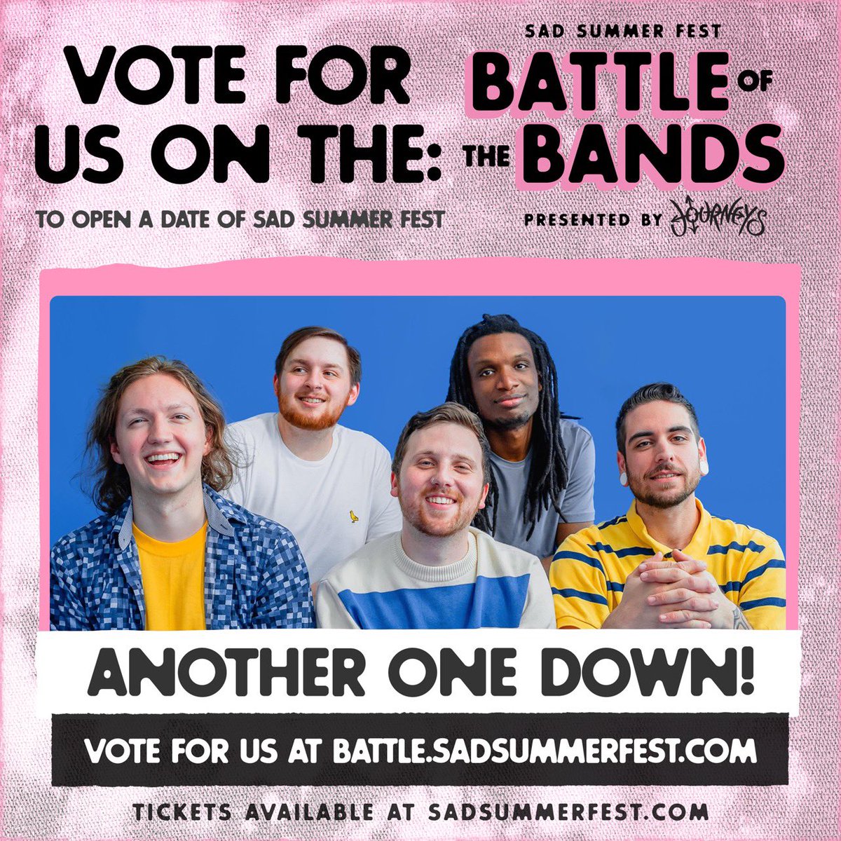 dyl_lynn's tweet image. I have no idea how but we made it to ROUND TWO!! Please keep voting for us, it would be an absolute dream come true if we got to play this battle.sadsummerfest.com/signup
