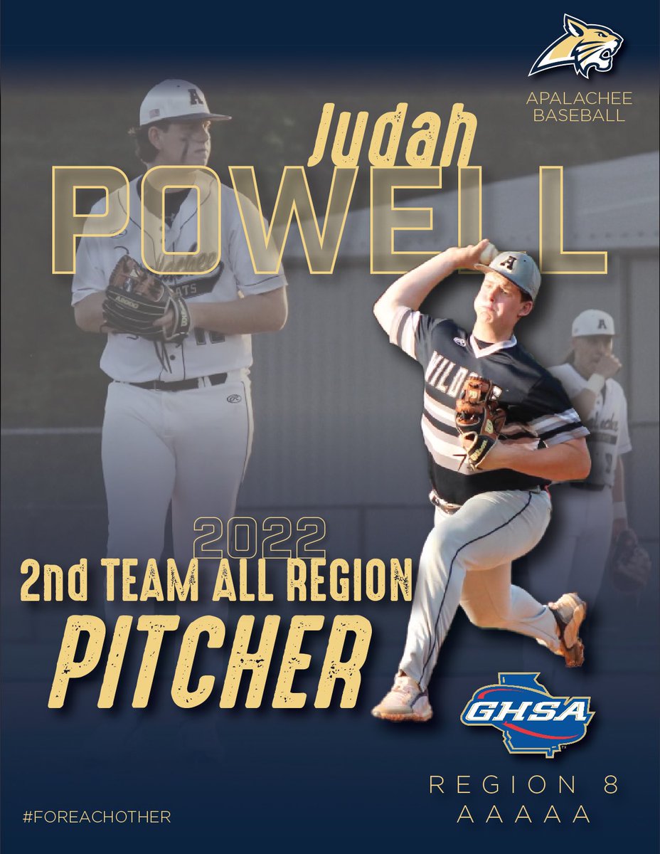 Apalachee Baseball (@cheebaseballahs) on Twitter photo Congratulations to <a href="/PowellJudah/">Judah Powell</a> for an awesome sophomore season! 2nd Team All Region Pitcher. Looking forward to seeing you dominate again next year!
#AllRegion Congratulations to <a href="/PowellJudah/">Judah Powell</a> for an awesome sophomore season! 2nd Team All Region Pitcher. Looking forward to seeing you dominate again next year!
#AllRegion