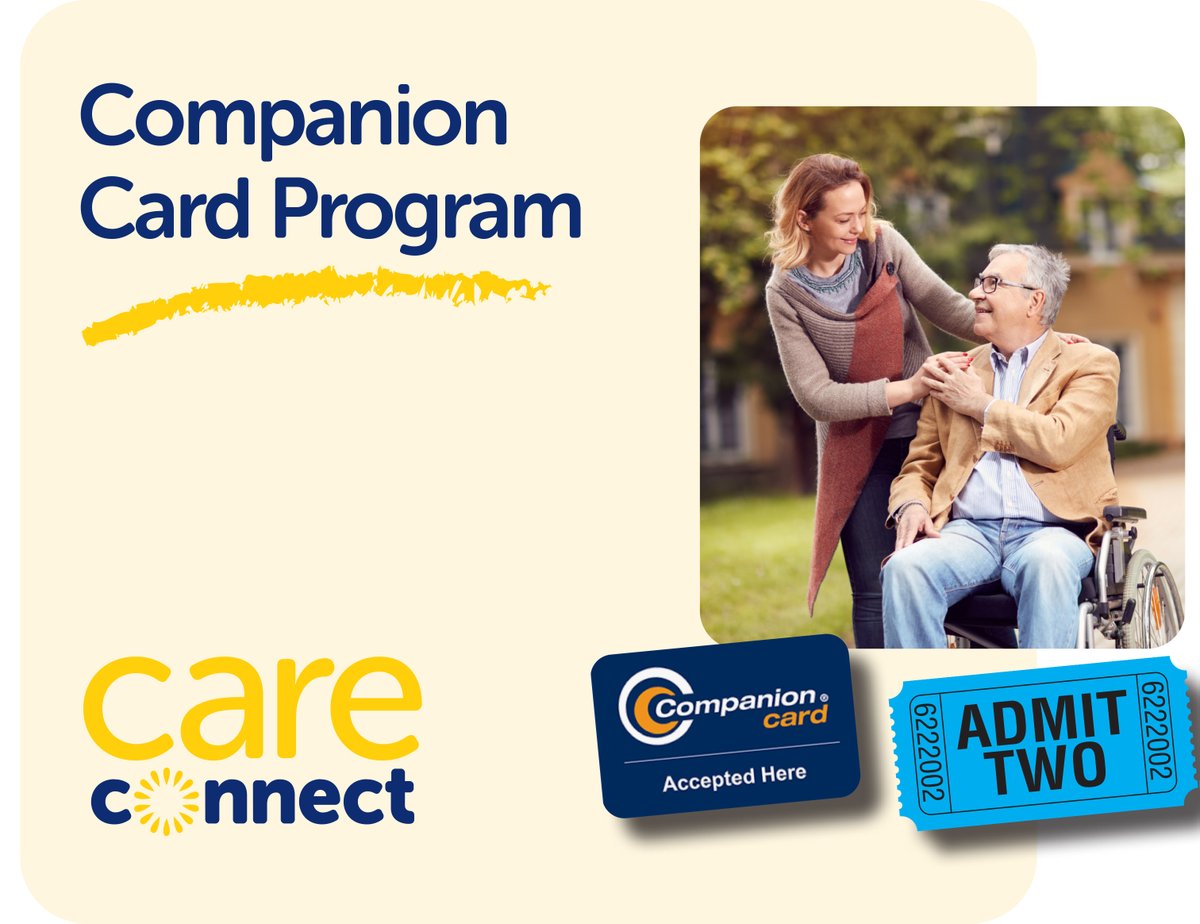 Do you provide care for a parent or loved one while attending community events? Companion Cards support social inclusion for people with permanent disabilities and their carers. Speak with your healthcare professional about eligibility.
Life, made easier hubs.la/Q019P38b0