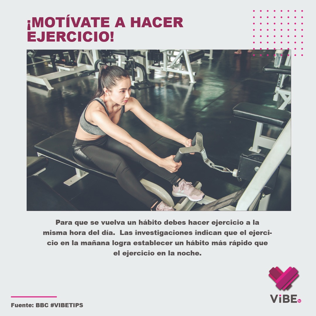 ViBETVmx's tweet photo. ¡Haz ejercicio! Aquí te damos unos tips para que se convierta en un hábito⬇️
.
.
.
#ViBETV #ejercicio #ViBETIPS #FitnessMotivation https://t.co/FGv56D1vuZ