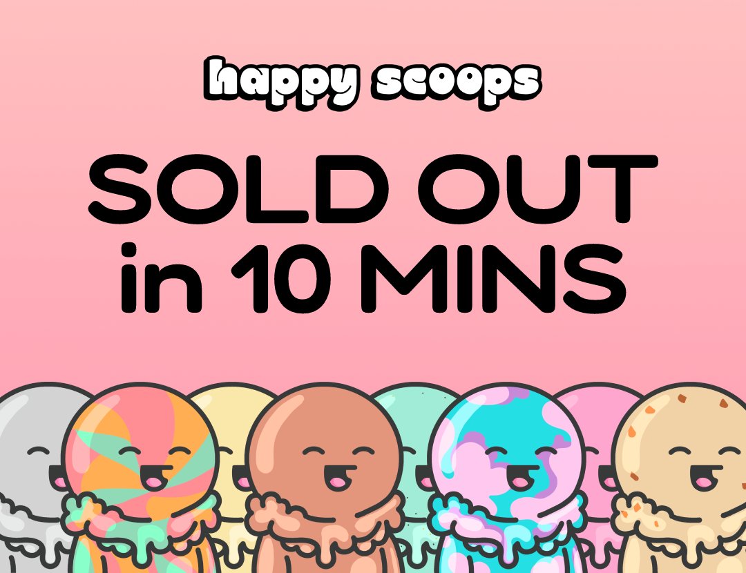 HAPPY SCOOPS🍦🌈 SOLD OUT! tweet media