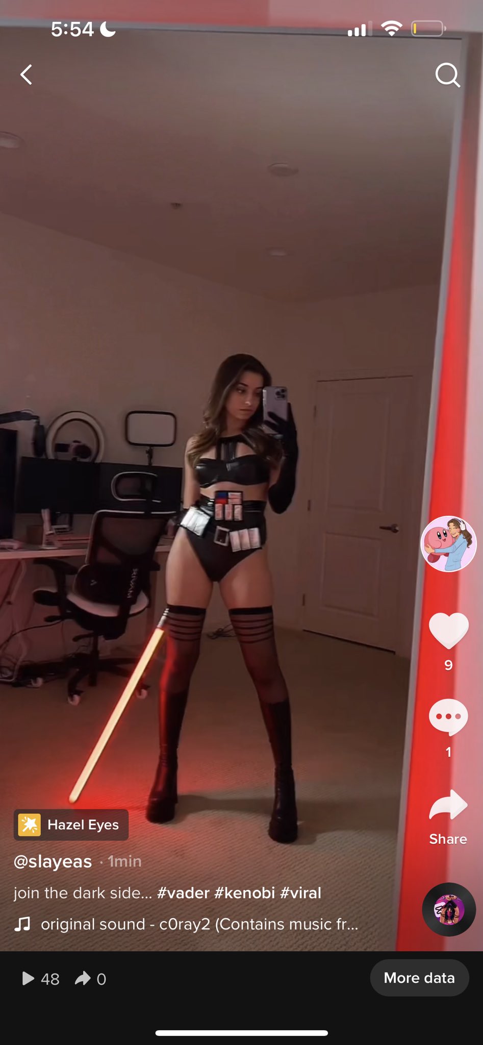 Lea Martinez on X: posted some Vader content on tiktok👀👀 new cosplay  coming soon t.coJMHFwr83by t.co5yRRKecQGB  X