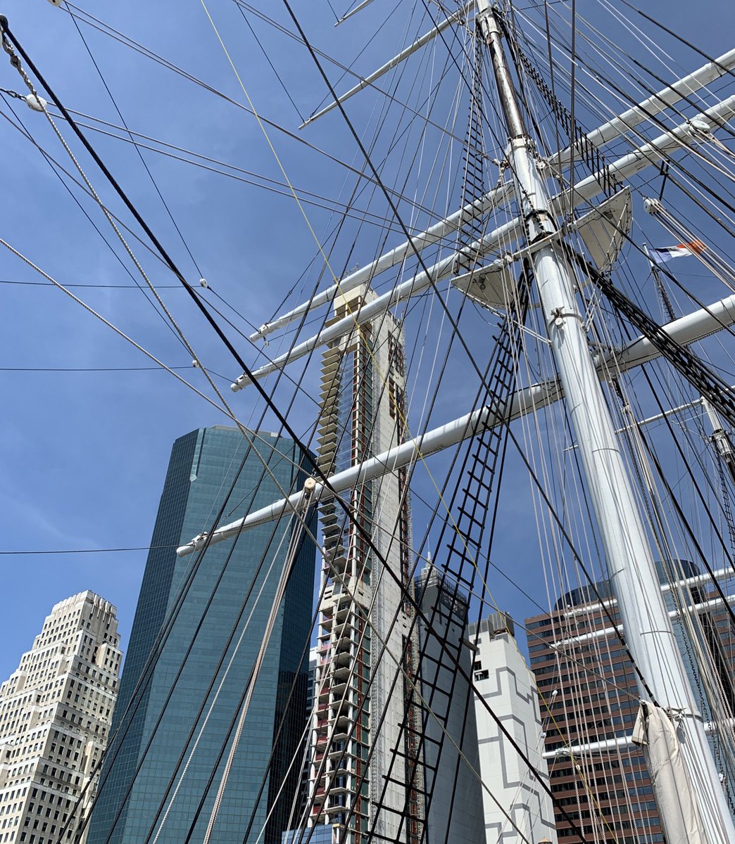 ryanmmax's tweet photo. Something old (the boat)
Something new (the building)
Something borrowed (fleeting mortal time)
Something blue (sky)

I said YES to the start of this year’s sailing season at @SeaportMuseum today and so should you! https://t.co/6I1C2dGXDP