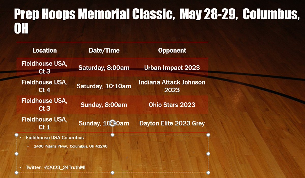 2023_24TruthMI's tweet photo. Come check us out in Columbus this weekend at @PrepHoops Grit Region Memorial Classic.  @PrepHoopsMI https://t.co/oRhYQmKAde