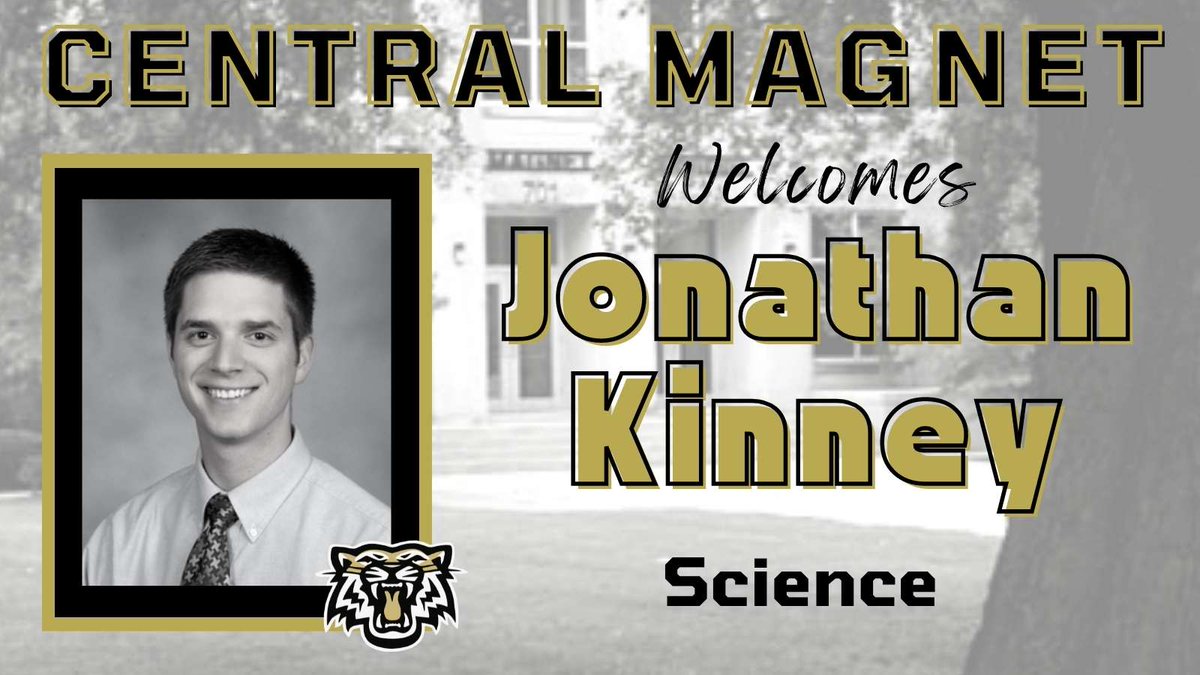 Central Magnet (@central_magnet) on Twitter photo We'd like to extend a big Central Magnet welcome to Mr. Jonathan Kinney. Mr. Kinney will be joining the <a href="/Central_Magnet/">Central Magnet</a> Science Department in the fall! #greatdaytobeatiger We'd like to extend a big Central Magnet welcome to Mr. Jonathan Kinney. Mr. Kinney will be joining the <a href="/Central_Magnet/">Central Magnet</a> Science Department in the fall! #greatdaytobeatiger