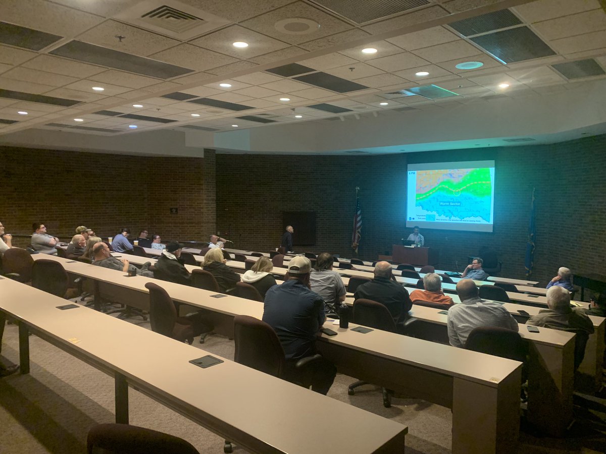 We are in Seminole with the <a href="/NWSNorman/">NWS Norman</a>, storm spotters and other emergency managers reviewing and learning from the May 4, 2022 tornado event. #okwx #pcoem