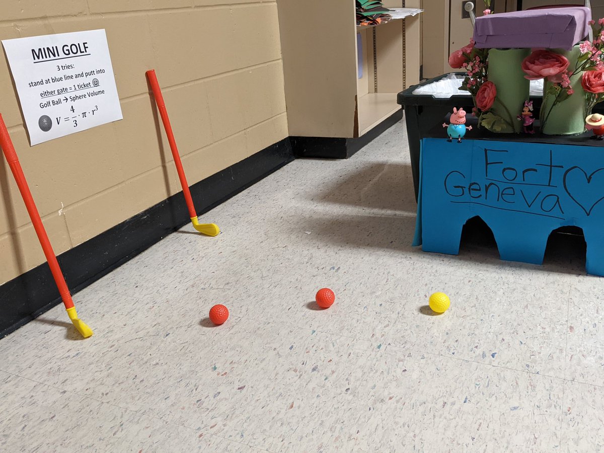 MisterWippel's tweet photo. The 4 carnival game choices: Foggy Odds, Ring Toss, Cup Pong, and Mini Golf. Each with a math focus/reminder itself. https://t.co/0T3MDnd1pH