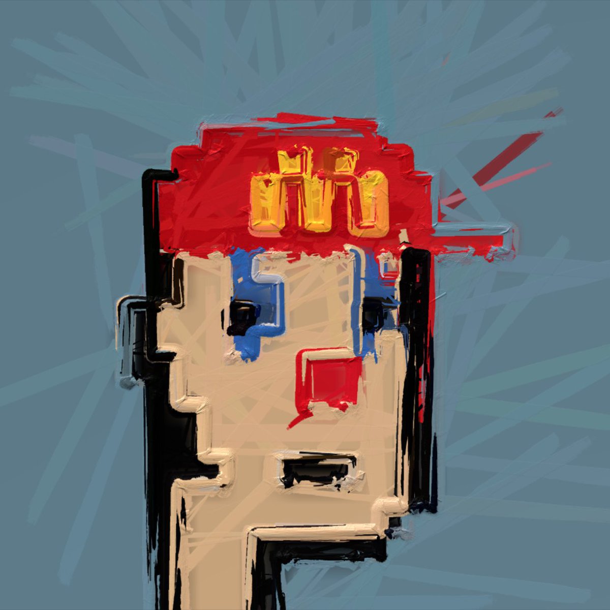 Welp, I hit my follower target.

As promised, I'm giving away a <a href="/ffspnfts/">Fast Food Splatter Punks 🍔🍟</a>. These are hand painted NFTs that I fell in love with, when everything was going up... I still think they're cool. 

1. Retweet.
2. Follow <a href="/ffspnfts/">Fast Food Splatter Punks 🍔🍟</a>, <a href="/NFT_DAOists/">NFT_DAOists</a> &amp; <a href="/ownthedoge/">Own The Doge 🐶🖼</a> 

48hr draw