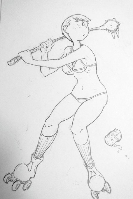 ビキニとローラースケートが大好き 