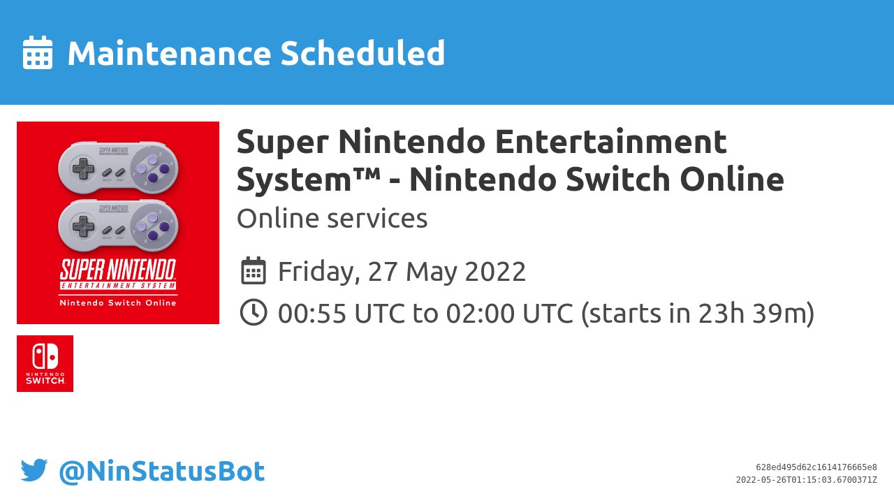 NinStatusBot on X