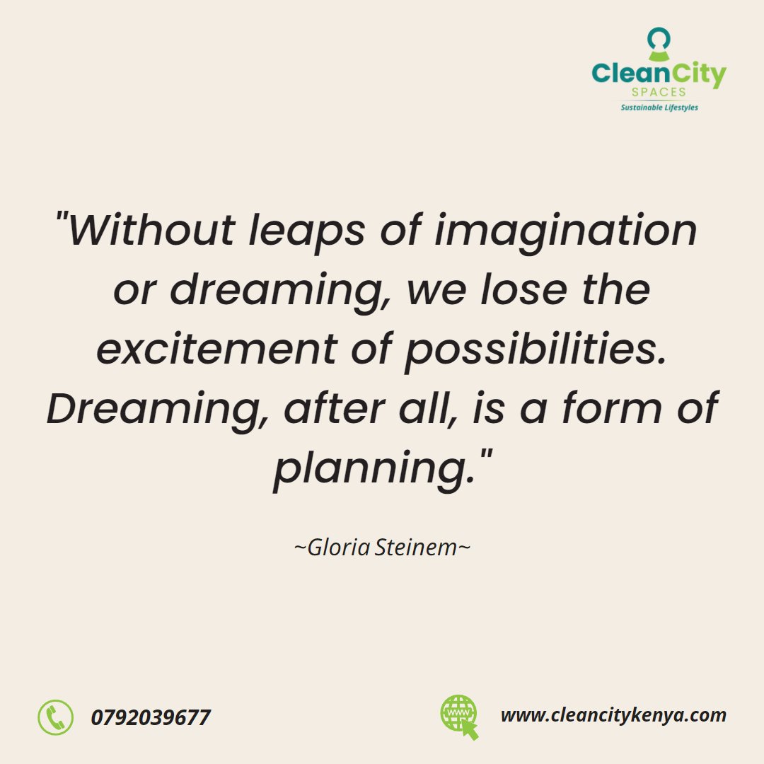 Keep dreaming intentionally 😊

#ready4next #cleancity #cleanspace #cleanculture #nairobi #champions  #happyhome #goodmorning