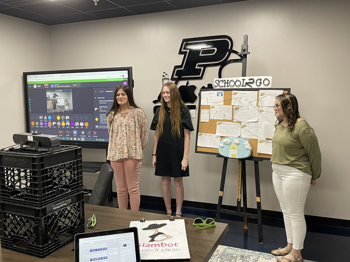 DiChiaraBen's tweet photo. 18 Peabody students were so committed, they came back to school the first day of Summer vacation to pitch their #tech ideas to Sharks provided by @nashtechcouncil. @emilynbristow did an Amazing job putting together what has been an ultimate learning experience for our students! https://t.co/7JI9k4cBYd