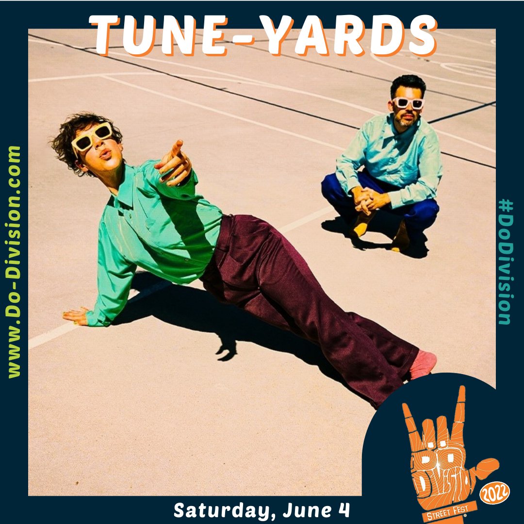DoDivision's tweet image. Say hey to your Saturday #DoDivision 2022 headliners!  We've got @tuneyards from the @theemptybottle East Stage and @RicWilson from the @subtchicago West Stage.