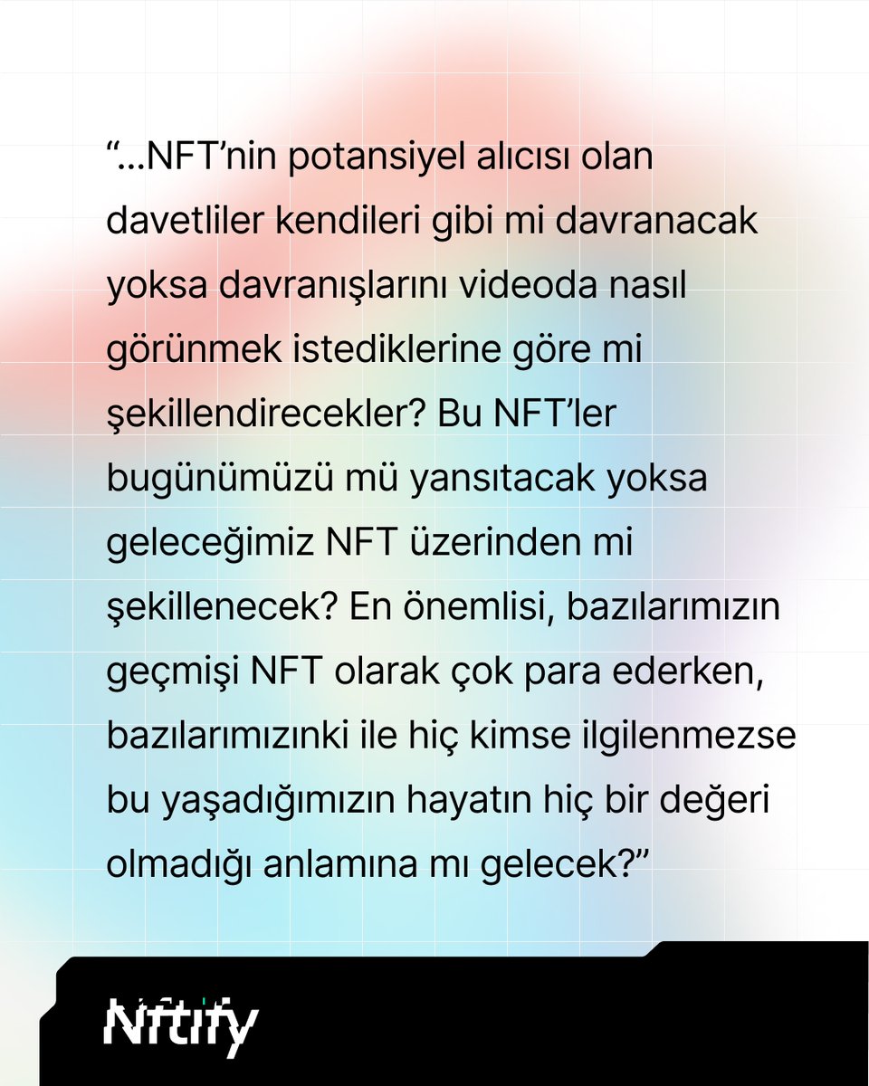 NFTIFY yazarlarından Aykut Mercan yeni yazısında NFT'nin geleceğimizi nasıl şekillendireceğini sorgularken, bu yeni teknolojinin geçmişimize ne gibi etkileri olacağını da irdeliyor. 
nftify.com.tr'de okuyun. 

#NFT #NFTIFY #NFTIFYTR #NFTTURKEY #NFTTURKIYE #AYKUTMERCAN