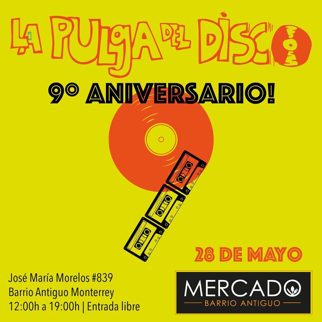 🚨 Pulga del Disco, si andan en Monterrey este sábado 28 Cáiganle al pastel gratis. Un RT de cariño para difundir. #ElDiscoEsCultura  #monterrey #vinylrecords #mexico #vinylcommunity #lapulgadeldisco