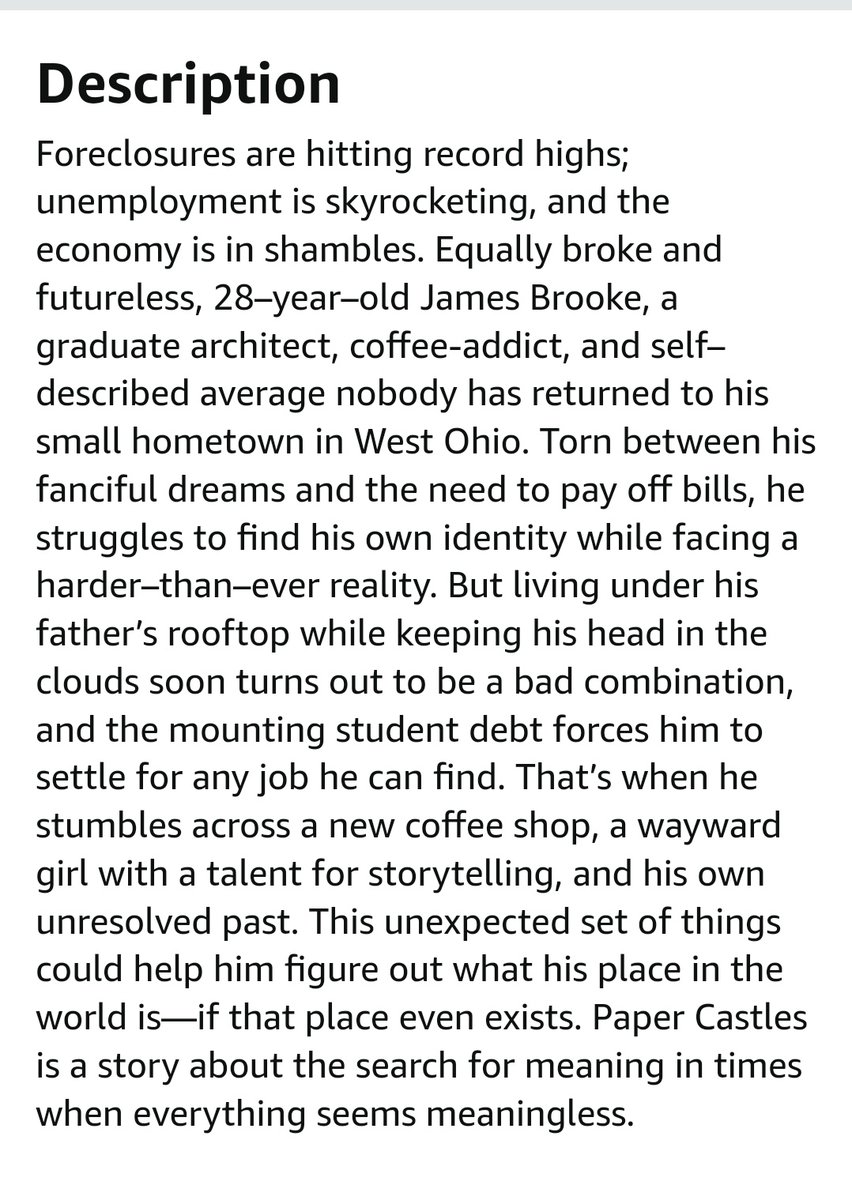 b_fox_author's tweet photo. Writing a blurb is 50% science and 50% art.
It took me about a month to write the one for "Paper Castles." 
Sounds good? Then go get your copy 😉👇
https://t.co/DfH60SZoEy https://t.co/YC4GY7iWJy