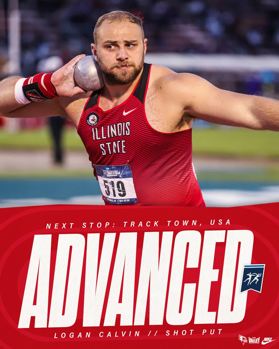 𝐍𝐂𝐀𝐀 𝐂𝐇𝐀𝐌𝐏𝐒 𝐁𝐎𝐔𝐍𝐃! 🤩

Logan Calvin punches his ticket to Eugene with a throw of 19.63m (64-5) at the NCAA West Prelims.

He becomes the first Redbird to qualify for the NCAA Championships in the men's shot put since 2014!