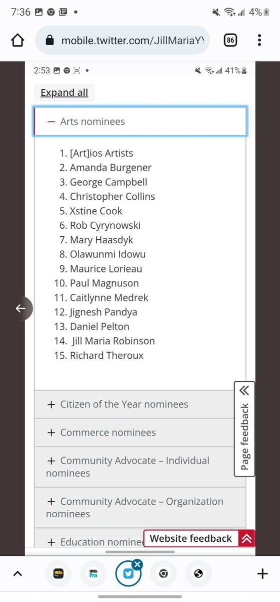 JillMariaYYC's tweet photo. Honored to be nominated as one of the 15 Artist's selected for the @cityofcalgary's 2022 #CalgaryAwards! 

#calgaryawards #CityofCalgary #Awards #nominee #jillmariarobinson #2022 #Calgary #Artist https://t.co/0IuD5IReUE