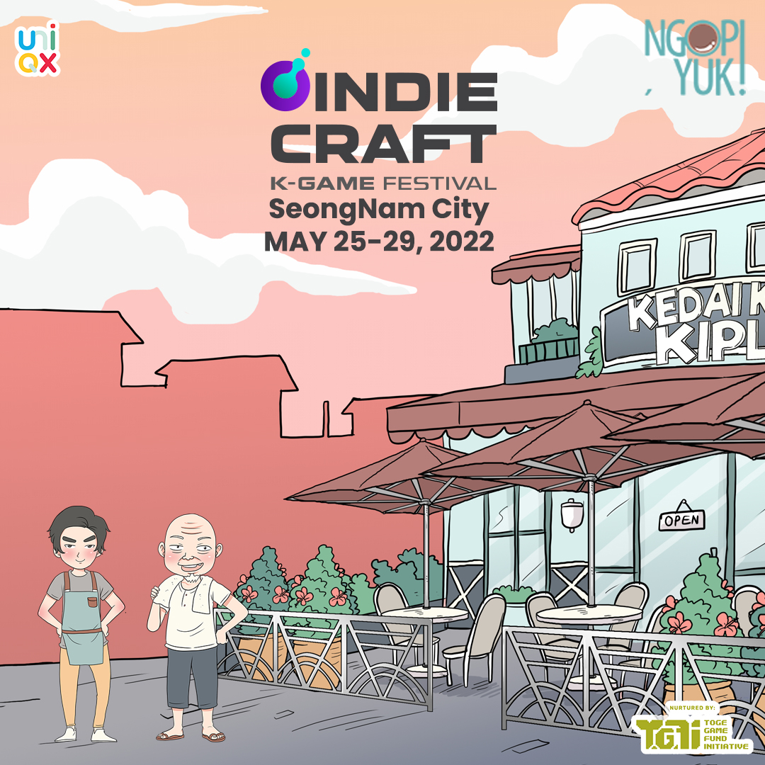 uniqx_studio's tweet photo. Proudly, we announce that The Ngopi, Yuk! game ☕️ participated in INDIE CRAFT 2022 held in SeongNam City, South Korea 🇰🇷 virtually with 7 great Indonesia indie games 🇮🇩 and from other countries too. 😃
 #indiedev #indiegamedev #IndieGameDev  #SouthKorea  #indiecraft2022 #ditoland https://t.co/KDDaYIcwYP