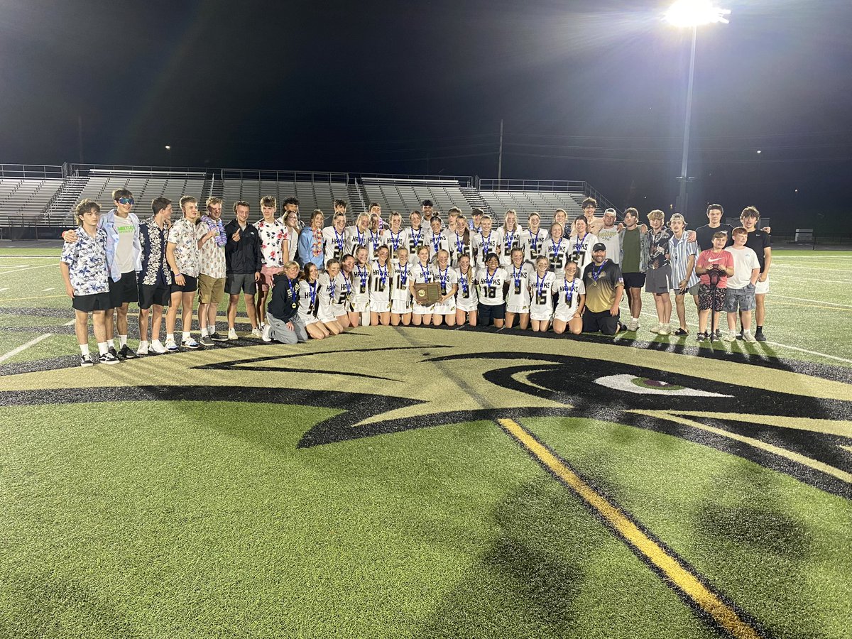 Your Section IV Class A Champions! Way to go Varsity Girls Lacrosse. Go Hawks!! #HawkNation 💪🏽🏆🥍