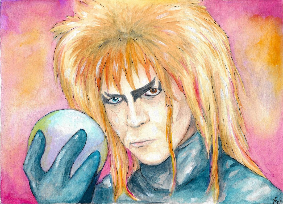 magicvagabonds's tweet photo. I hardly ever post any more. But here’s a painting I finished today. #jareth #goblinking #watercolorpainting #originalart #traditionalart #ArtistOnTwitter #labyrinth #art #painting #neworleans #piratesalleyartist https://t.co/n1ATSaawpt
