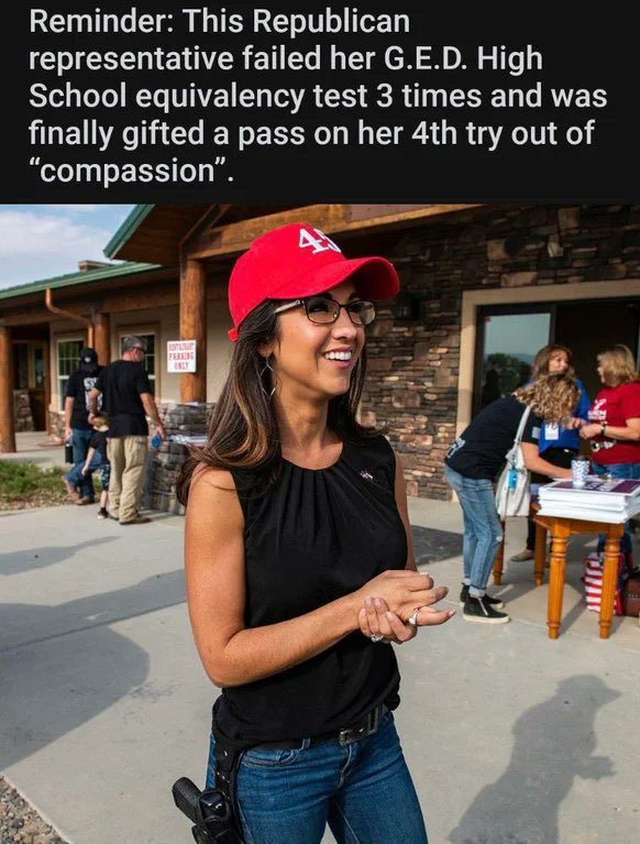 Jenube's tweet image. ⁦@laurenboebert⁩ Poster child for gun control. Another mindless idiot with a gun.