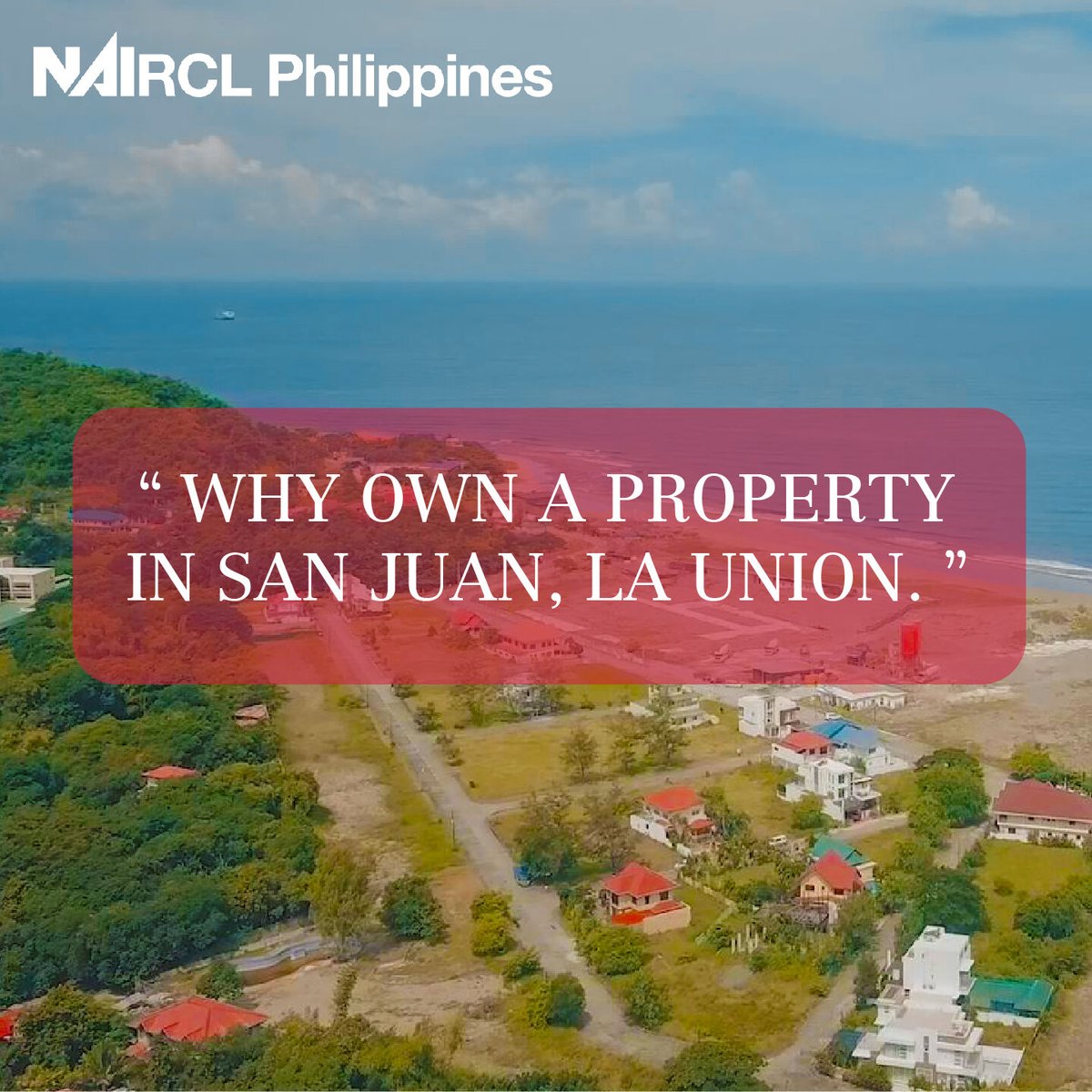 NAI_RCL_PH's tweet photo. Why Own a Property in San Juan, La Union?
Click here to read more:
https://t.co/0b9X9DLXBg

#realestate #realtor #realestateagent #home #property #investment #forsale #realtorlife #househunting #dreamhome #luxury #interiordesign #luxuryrealestate #newhome #architecture #house https://t.co/UZH9TqVTJJ