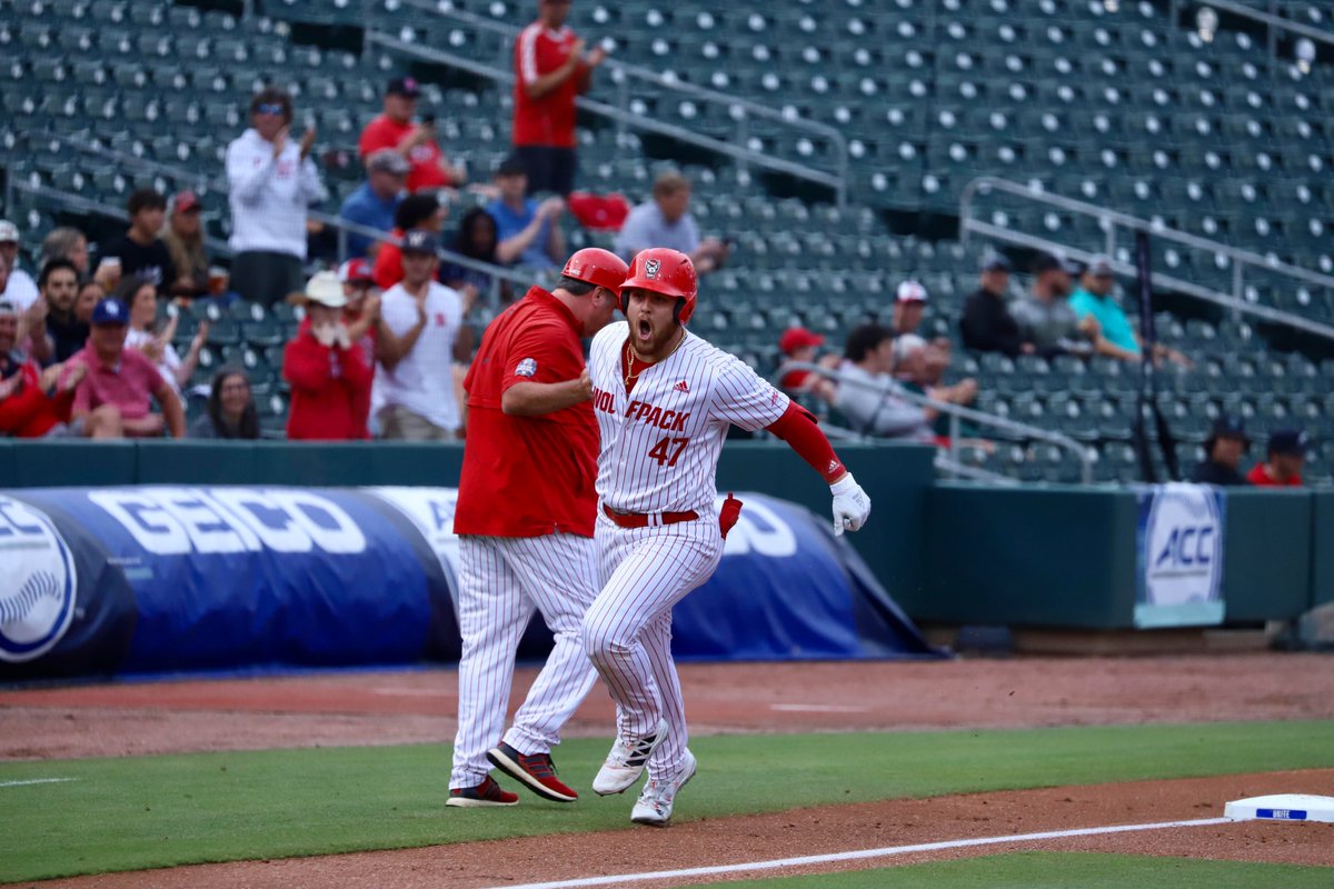 PackPride's tweet image. FINAL: NC State 9, Miami 6

The Wolfpack is headed to the ACC Tournament semifinals, as a three-homer night from Tommy White powers the Pack past the Hurricanes.

Matt Willadsen was excellent in six innings of relief.