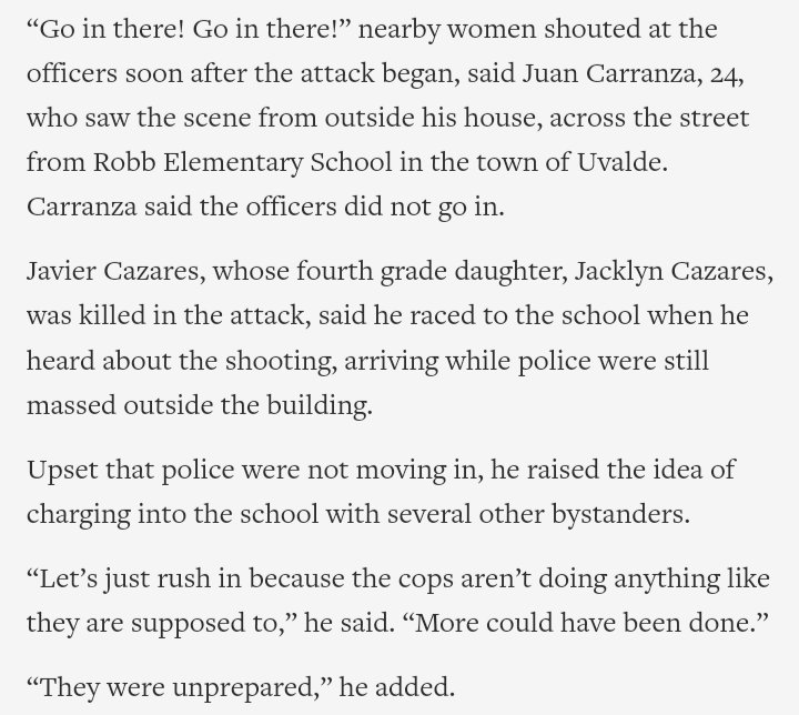 the cops literally stood outside and did nothing